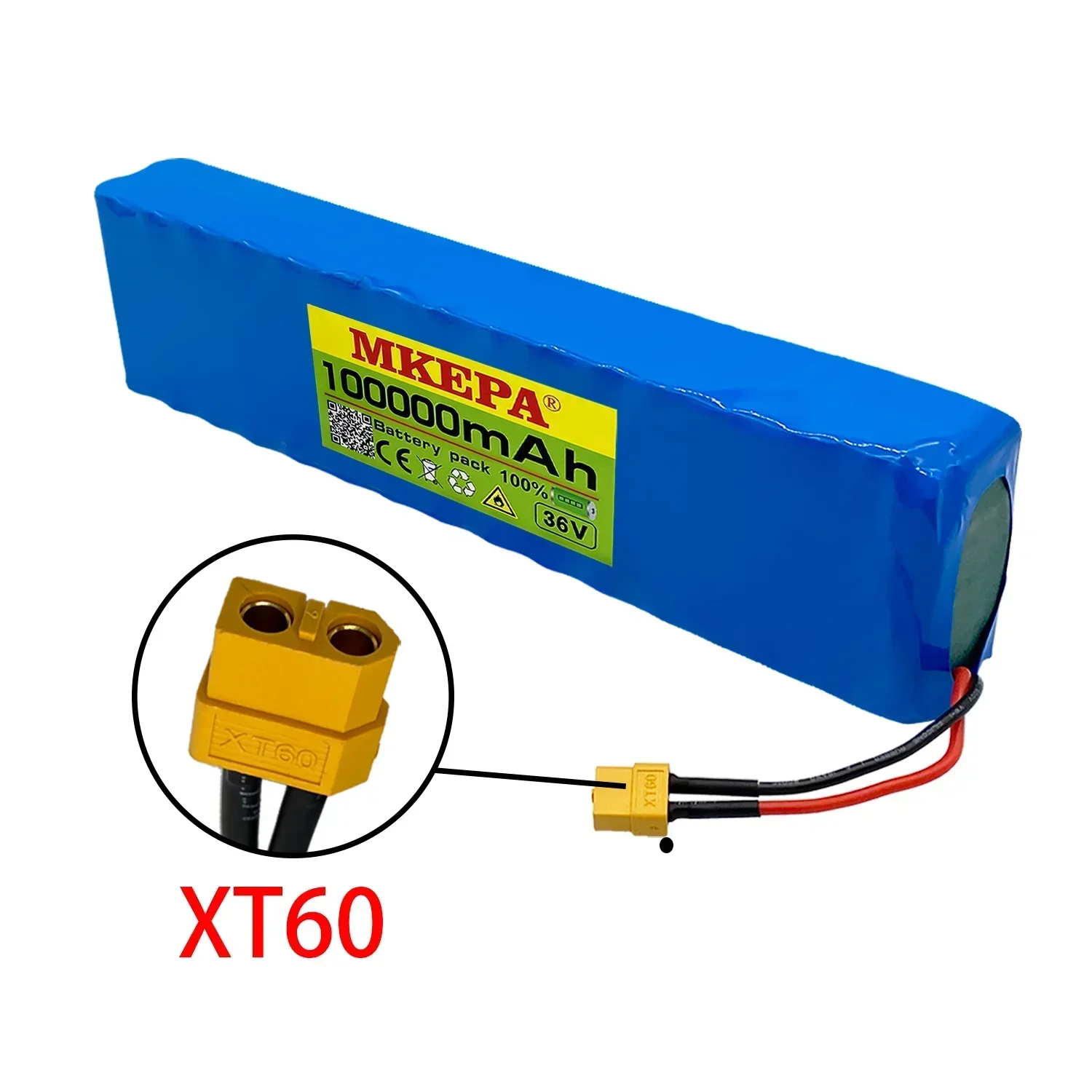 36V 100Ah 18650 akumulator litowy wielokrotnego ładowania 10S3P 1000W zmodyfikowana moc rower skuter pojazd elektryczny z BMS