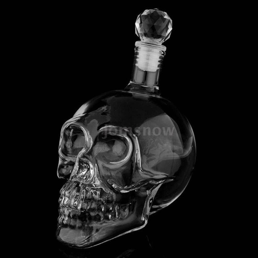 125ML/350ML/550ML/1000ML kreatywny kryształ czaszka kieliszek barek robić serwowania alkoholi jadalnia butelka whisky butelka wina DDC-41