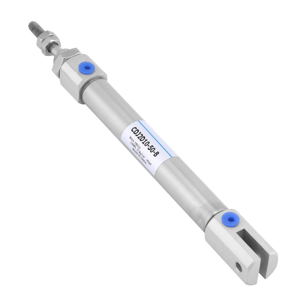 1pc Mini Stainless Steel Dual Acting Stoke 50mm / 2inch Air Pneumatic Cylinder imum 1Mpa