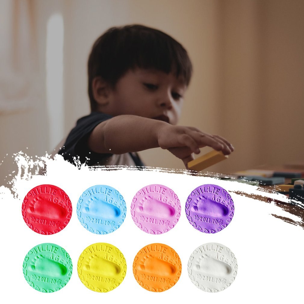 Baby Handprint Mud Hand And Foot Prints Hand And Foot Mud Baby Handprint Business Handprint Ultralight Clay