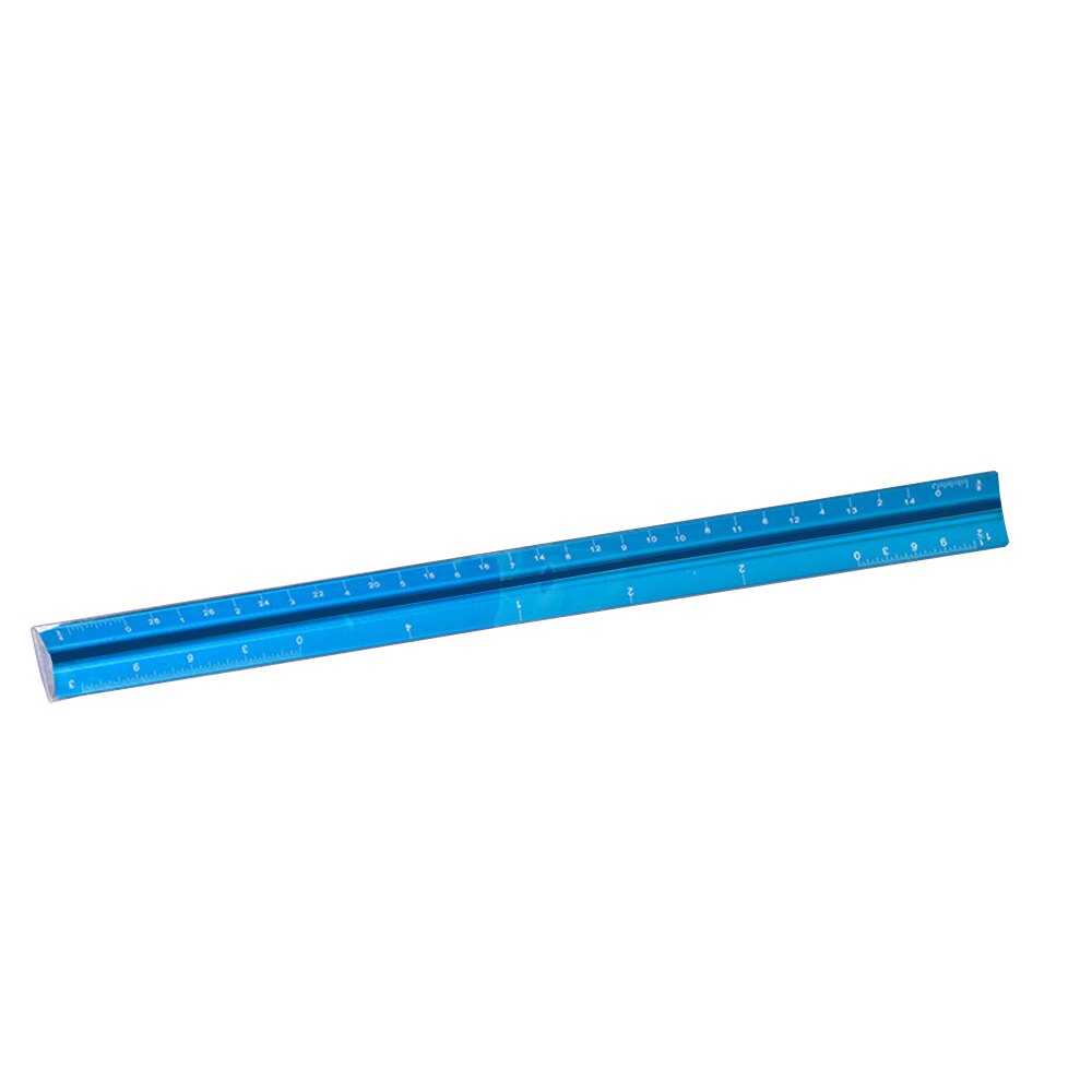 12 Inches Aluminium Metal Triangle Scale Architect Engineer Technical Ruler Measuring Gauge Square Size Measure Tool: 02