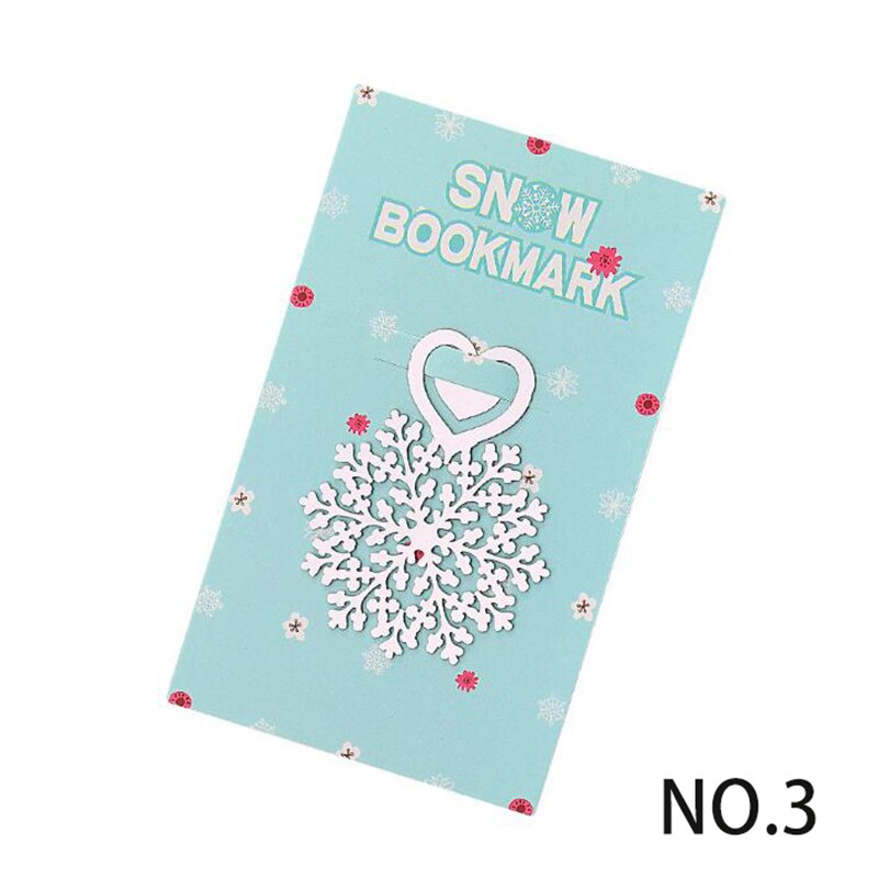 Metall Blume Lesezeichen Edelstahl Schneeflocke Buch Seite Marker wie Weihnachten 30 teile/los: Nein.3