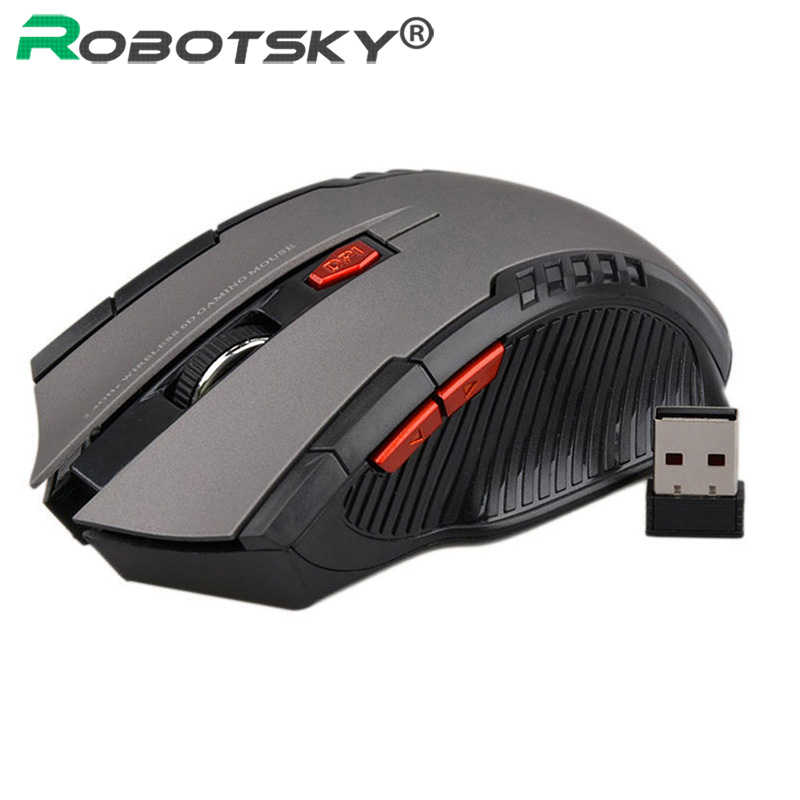 Robotsky 2.4 Ghz Optische Muis Gamer Muizen Voor Notebook Desktop Laptop Met Usb Ontvanger Hoge Dpi Usb Draadloze Gaming Muis