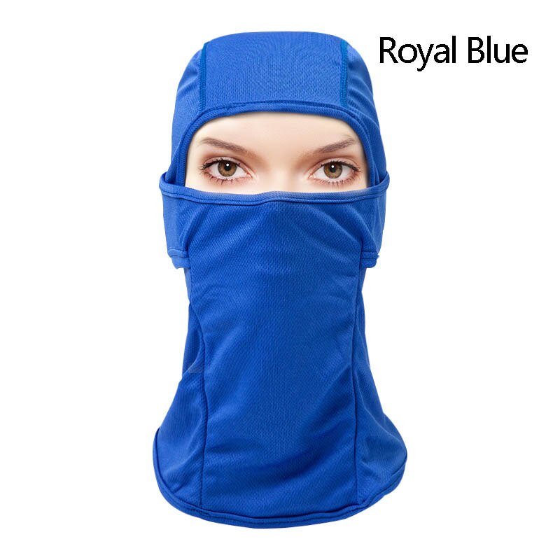 Winddicht skimasker, motormasker, nekkap, buitenmasker, vochtafvoerend, gezichtsbedekking  qp2: Saffierblauw
