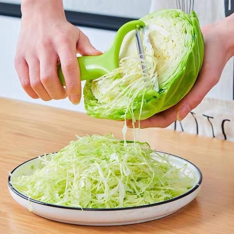 Madlavningsværktøj bred mund skræller grøntsager frugt rustfrit stål kniv kål rivejern salat kartoffelskærer køkkentilbehør