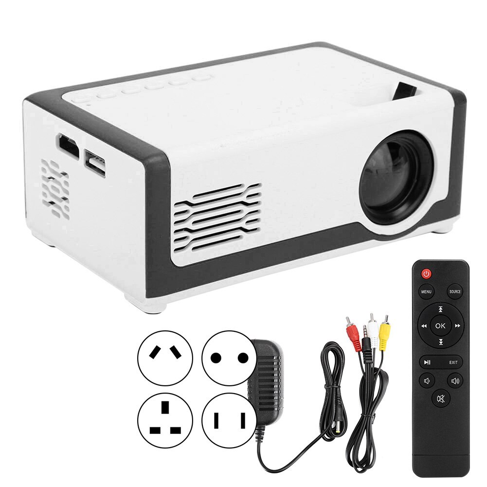 hd projector Mini LED Projector 1080P HD HDMI USB AV Pocket Home Theater Media Player 100-240V proyectores