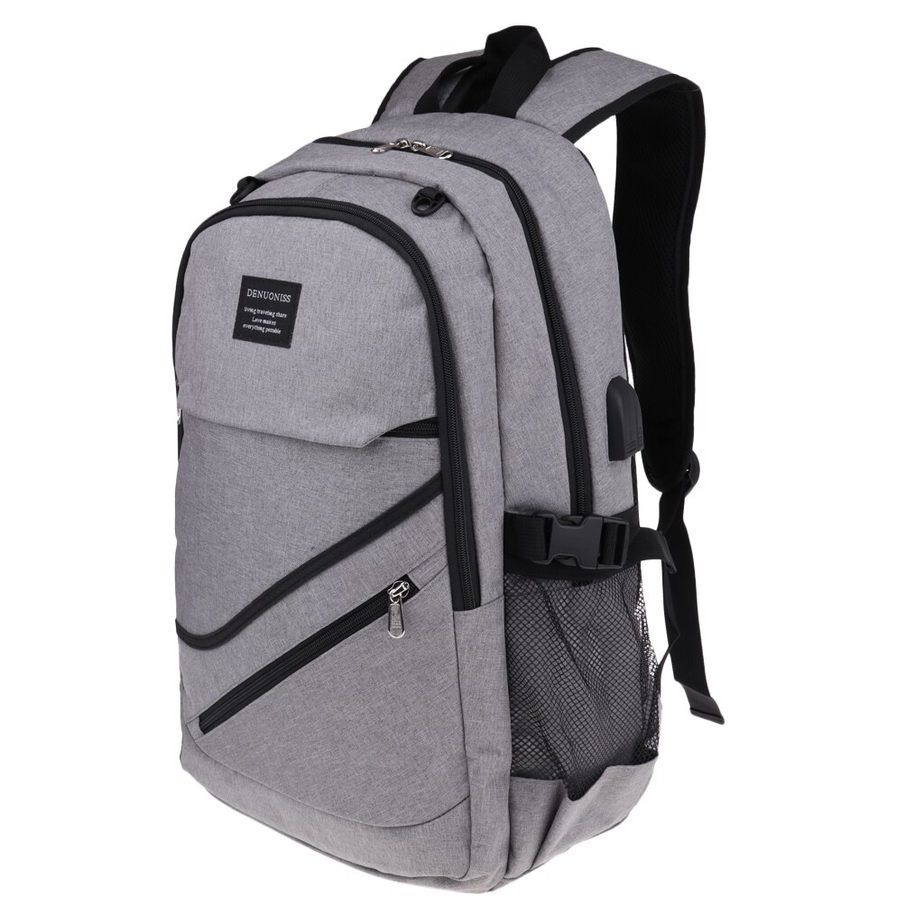 Unisex Tennis Racquet/Racket Backpack Bag Sports Rucksack Racquet Sport BagsTennis Backpack for Men Women: Simple gray