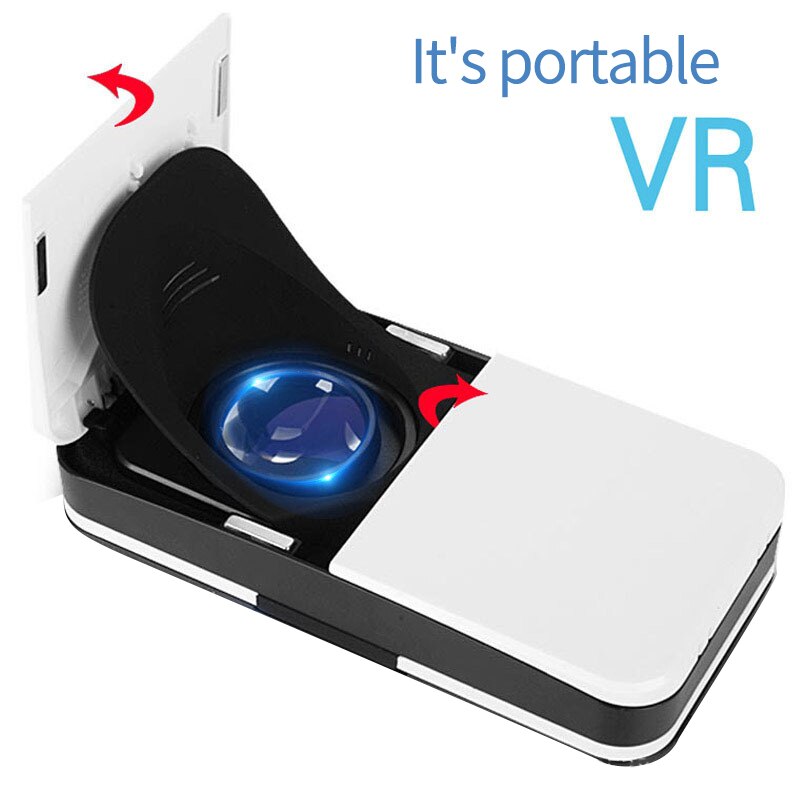 TOP VR Mini Mobile Phone Special Pocket Folding Glasses 3D VR Virtual Reality Glasses for Mobile Phone