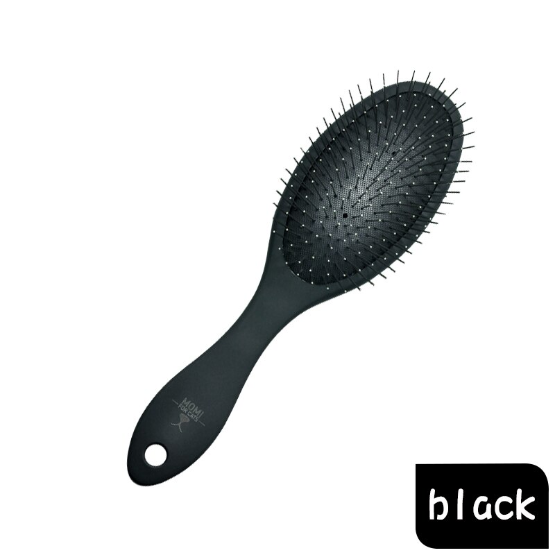 Fenice-peine cortador de pelo para mascotas, herramienta de corte con nudo abierto, aguja de acero, cepillo de pelo largo, suministro de aseo para perros y gatos: black