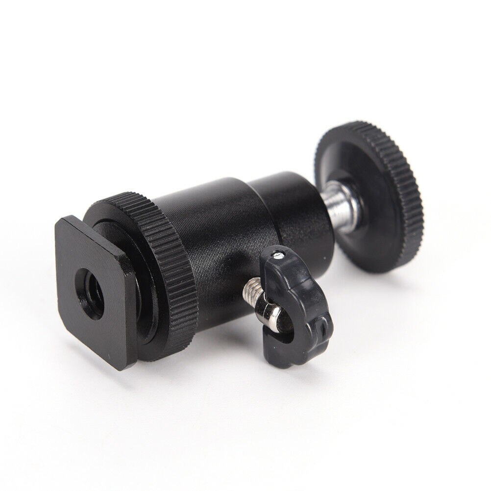 Pour appareil photo trépied lumière LED Flash support monture pour support 1/4 adaptateur de chaussures chaudes berceau rotule avec serrure