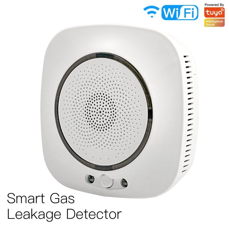 WiFi Smart Gas Leakage Fire Security Detector Gas Combustible Alarm Sensor Smart Life Tuya App Control Home Security System EU P: Default Title