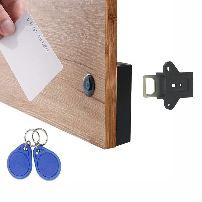 -Black Invisible Rfid Free To Open Intelligent Induction Cabinet Lock Wardrobe Shoe Cabinet Shoe Drawer Door Lock Electroni