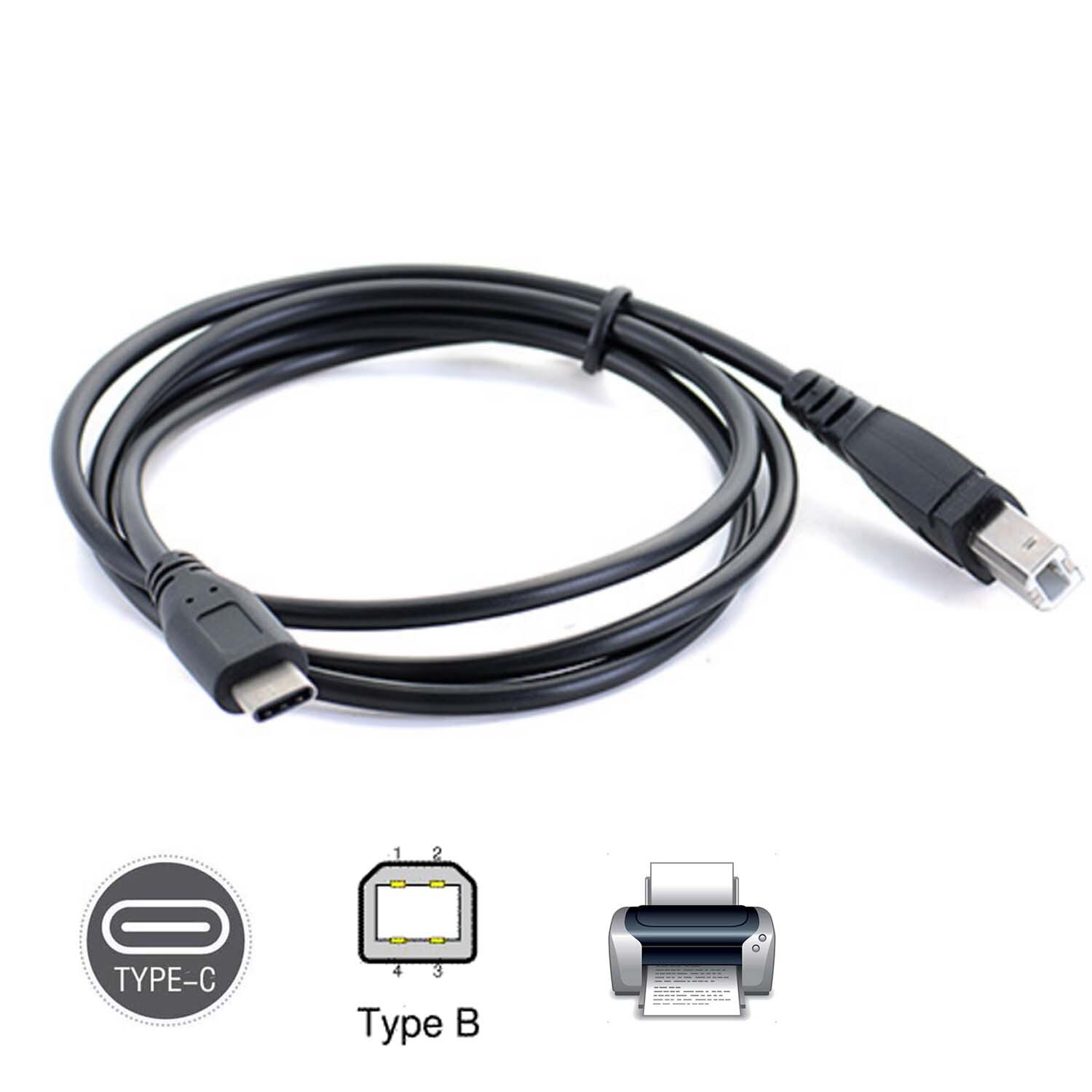 Usb-c usb 3.1 type c han til usb 2.0 b type mandlig datakabel ledning telefon tablet pc bærbar printer