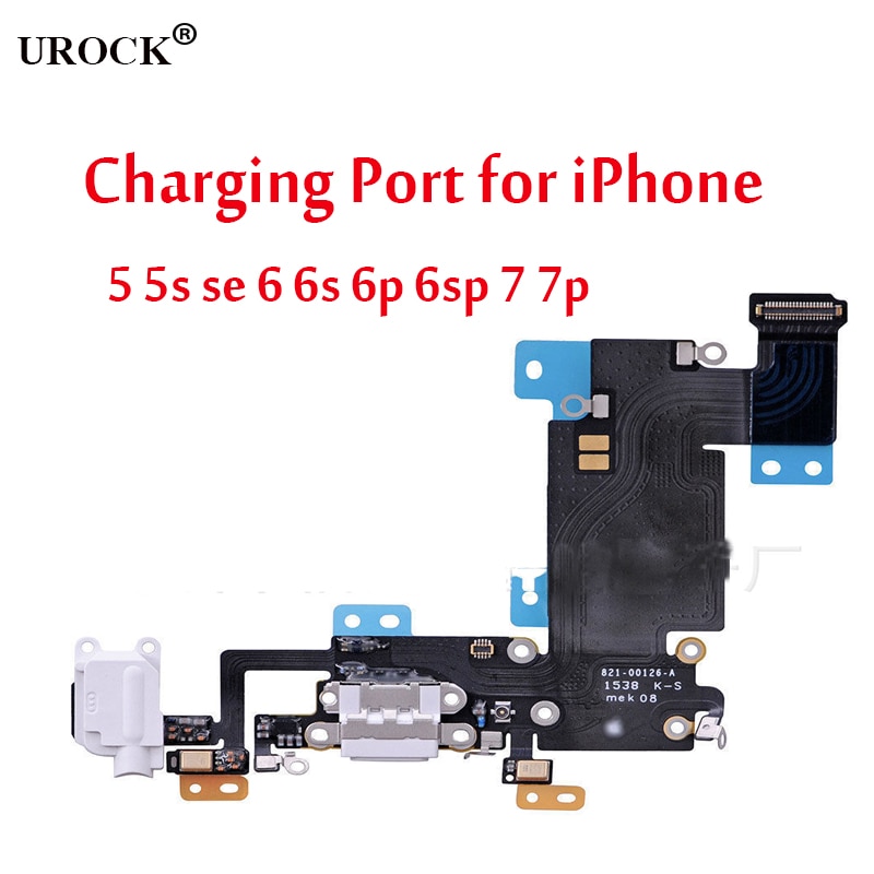 Conector de puerto de carga USB de tamaño estándar piezas de Cable flexible para iPhone 5/5S/6/6 plus/6 s/6 s plus/7/7 plus