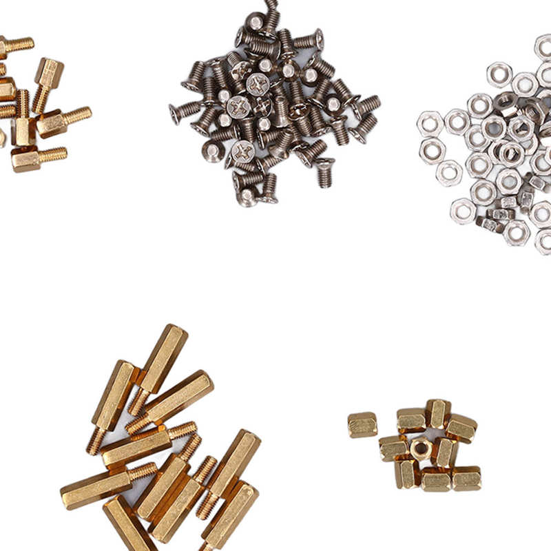 Porca de parafuso de bronze do impasse da variedade das porcas dos parafusos standoffs para diy