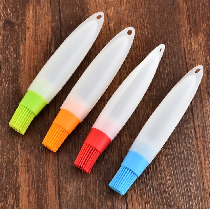 Siliconen Olie Borstel Olie Fles Voor Sojasaus Dispenser Honing Container Grill Tool Keukengerei Koken Borstel