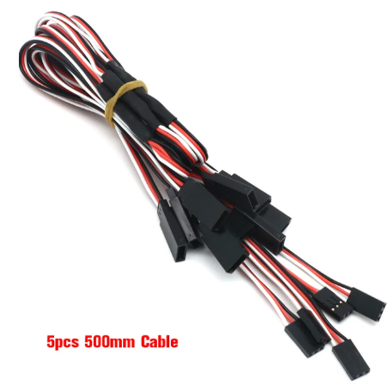100/150/200/300/500mm Rc Servo Y Cavo di Prolunga Cavo per Rc Servo Jr Futaba Rc Aereo Elicottero auto Fai Da Te: Cachi