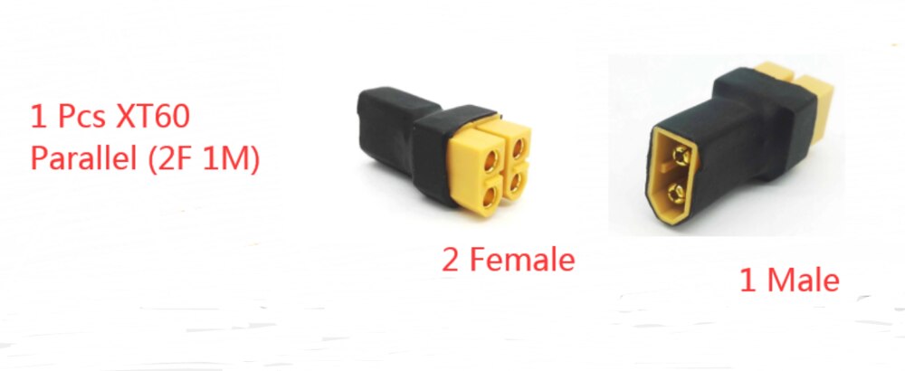 1 SZTUK Deans T Plug EC3 EC5 XT60 XT90 Równoległy adapter szeregowy Lipo Battery Converter Złącze Wtyczka DIY RC Model akcesoria