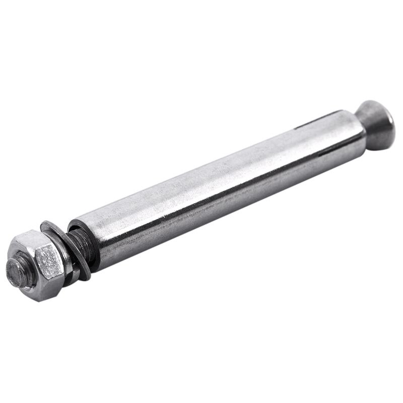 2 st rostfritt stål rå stil sköld ankare ögla bultar  m6 x 82mm, silver