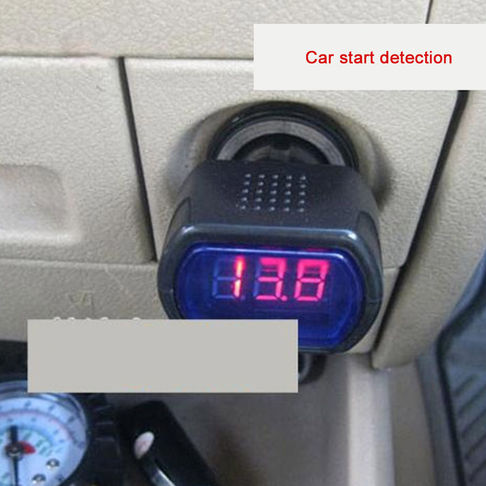 12 V-24 V Draagbare Digitale Monitor Auto Volt Voltmeter Tester Led Voltage Panel Meter Auto Accessoires