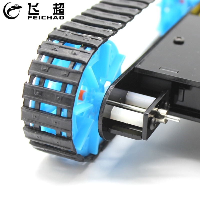 DIY Montiert Panzer Modell mit Fernbedienung Roboter Chassis Clever RC Roboter Bausatz Raupe Raupe Fahrzeug für freundlicher