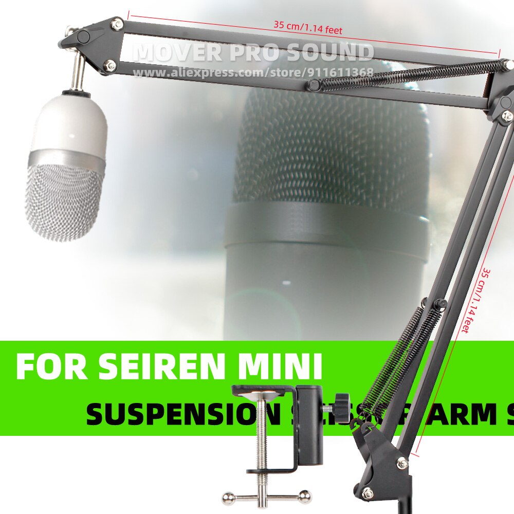 Support de Microphone suspendu à Clip de bureau, bras de flèche ciseaux pour Razer Seiren Mini support de micro de bureau, support en porte-à-faux