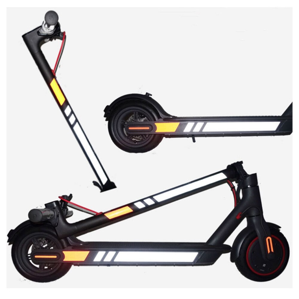 1 Set 20 Colors Reflective Styling Stickers Xiaomi Mijia M365 Night Safety Decal Skateboard Warning Strip Electric Scooter Parts