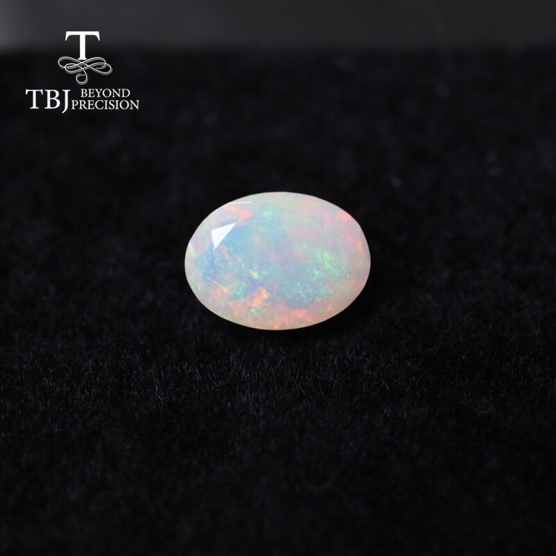 Natural ethiopian colorful cuting opal oval 5*7mm natural precious gemstones for 925 sterling silver jewelry