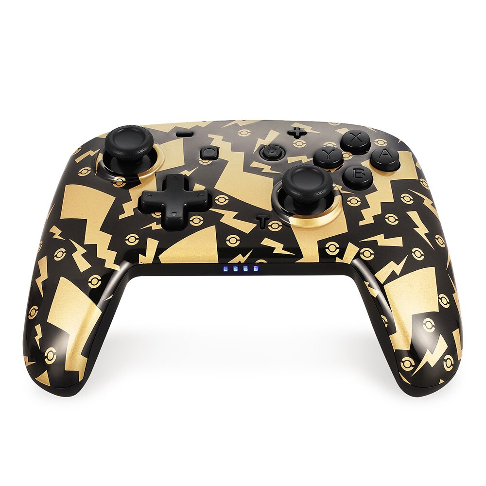 EasySMX-mando inalámbrico YS06 para Nintendo Switch Pro, mando con vibración LED, Bluetooth, color negro y dorado