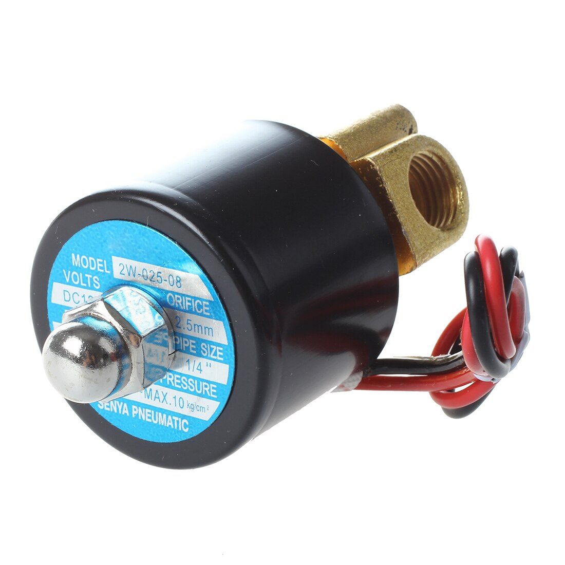 Électrovanne électrique DC 12V 1/4 "N/C vannes à 2 voies normalement fermées Mayitr pour eau Air gaz