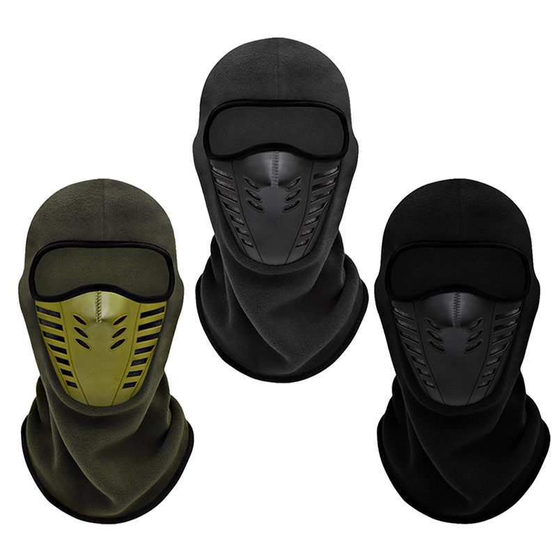 Máscara de motocicleta, máscara facial térmica de lana para mantener el calor, pasamontañas para montar en Moto, motociclista, máscara de esquí a prueba de viento para invierno, hombres y mujeres