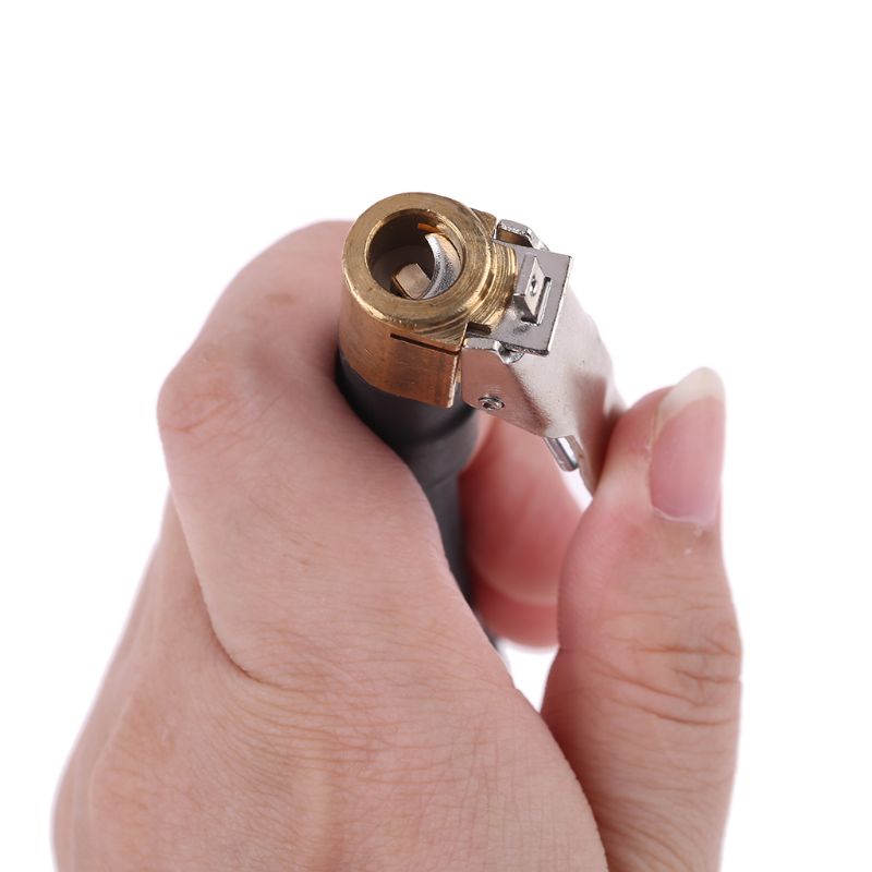 Air Rubber Hose Lock on Clip Chuck Tire Inflator Self-Locking for Car Motor Bike