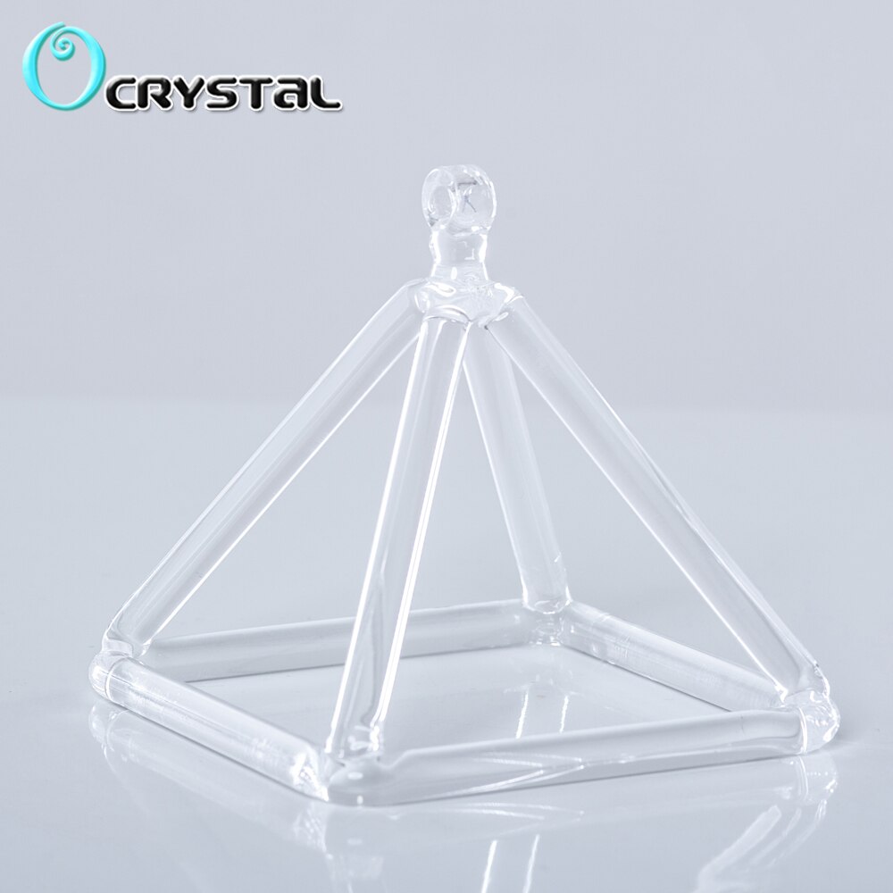 Yoga Bowl Crystal Singing Bowl Triangle Crystal Singing Pyramid One 3 inch with Free Suede Striker