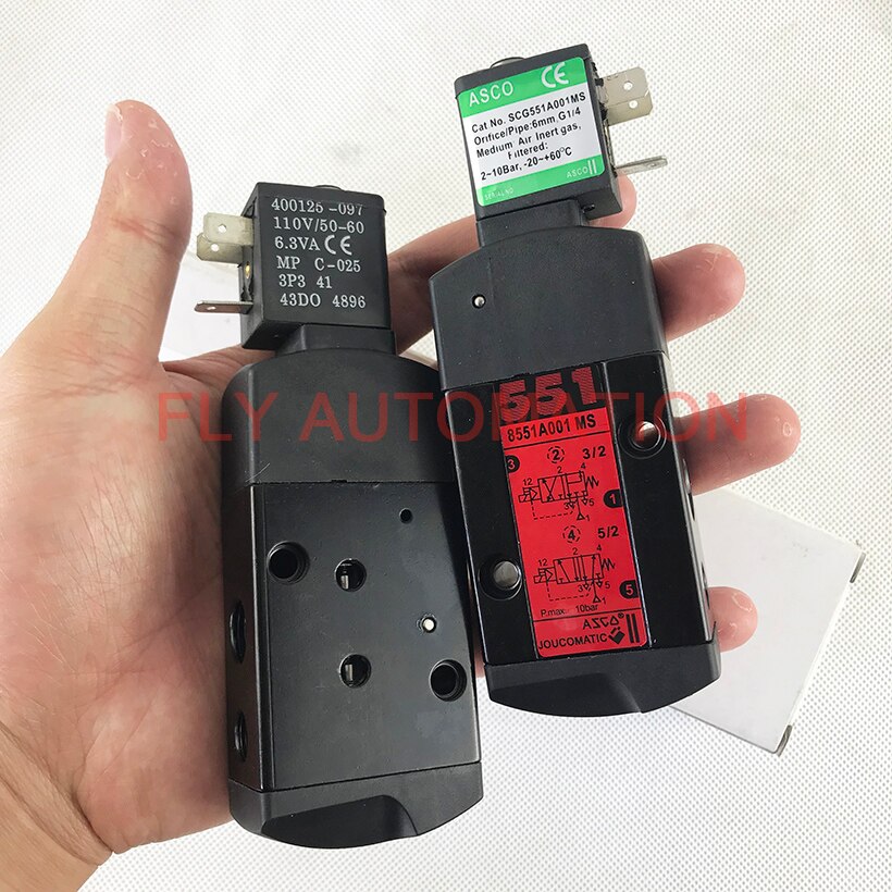 EF8551A001 8551A001 ASCO 8551 series 1/4" Aluminum Body Direct Acting Explosion Proof Solenoid Valve