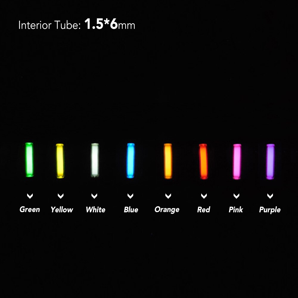 1pc 3mm*22.5 tritiumrør selvlysende udendørs nødlys lyser i mørke: 1 stk tilfældig farve