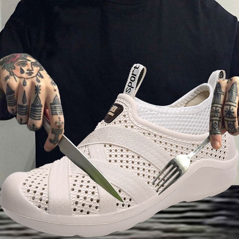 Letnie męskie buty do wody Outdoor lekkie buty na plażę Upstream antypoślizgowe oddychające sandały sportowe buty do wody szybko suche tenisówki