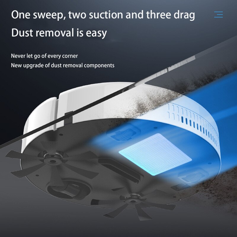 Sweeping Mopping Robot Vacuum Cleaner for Home Collect Pet Hairs Carpet Dust Robotic Collector Intelligent Cleaning Machine