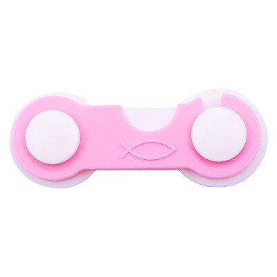 Serrure d'armoire de sécurité pour enfants, 5 pièces, Protection pour bébé, verrouillage de porte d'armoire en plastique: New  Pink
