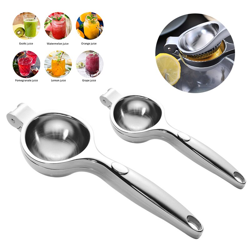 2 Style Orange Lemon Fruit Juicing Pressing Squeezing Machine Mini Household Silver Zinc Alloy Manual Bar Kitchen Accessories