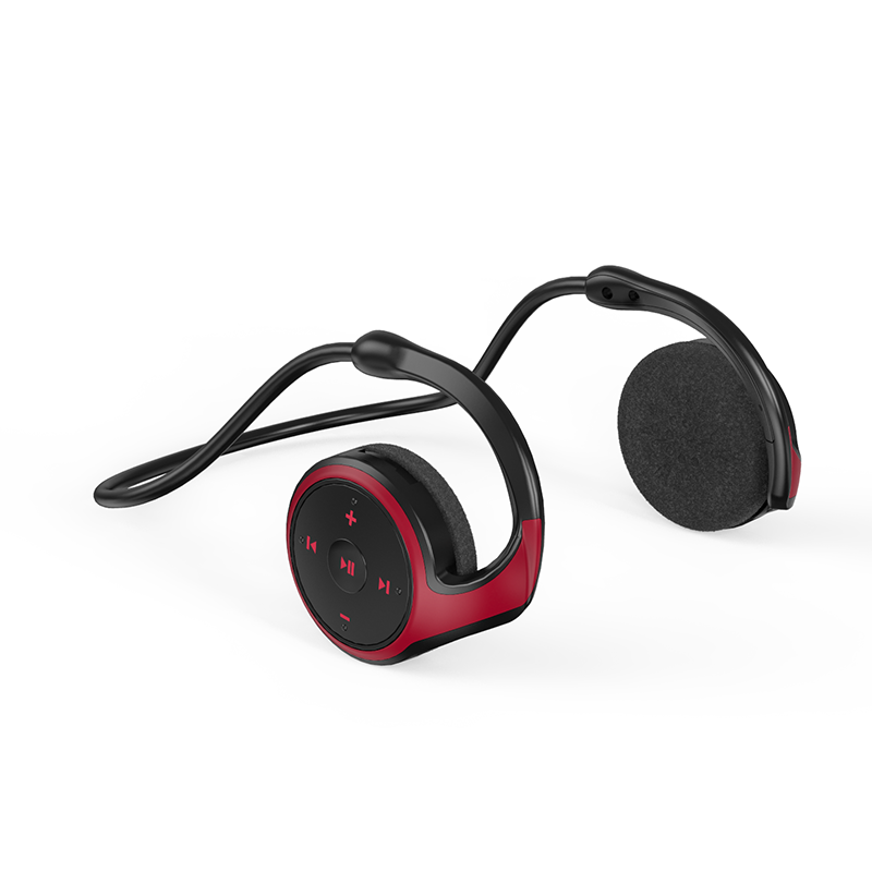 Original A23 Sport Foldable Wireless Headphone 8D Surround Heavy Bass Hifi Music Bluetooth Earphones With Mic Support FM/TF Card: Red