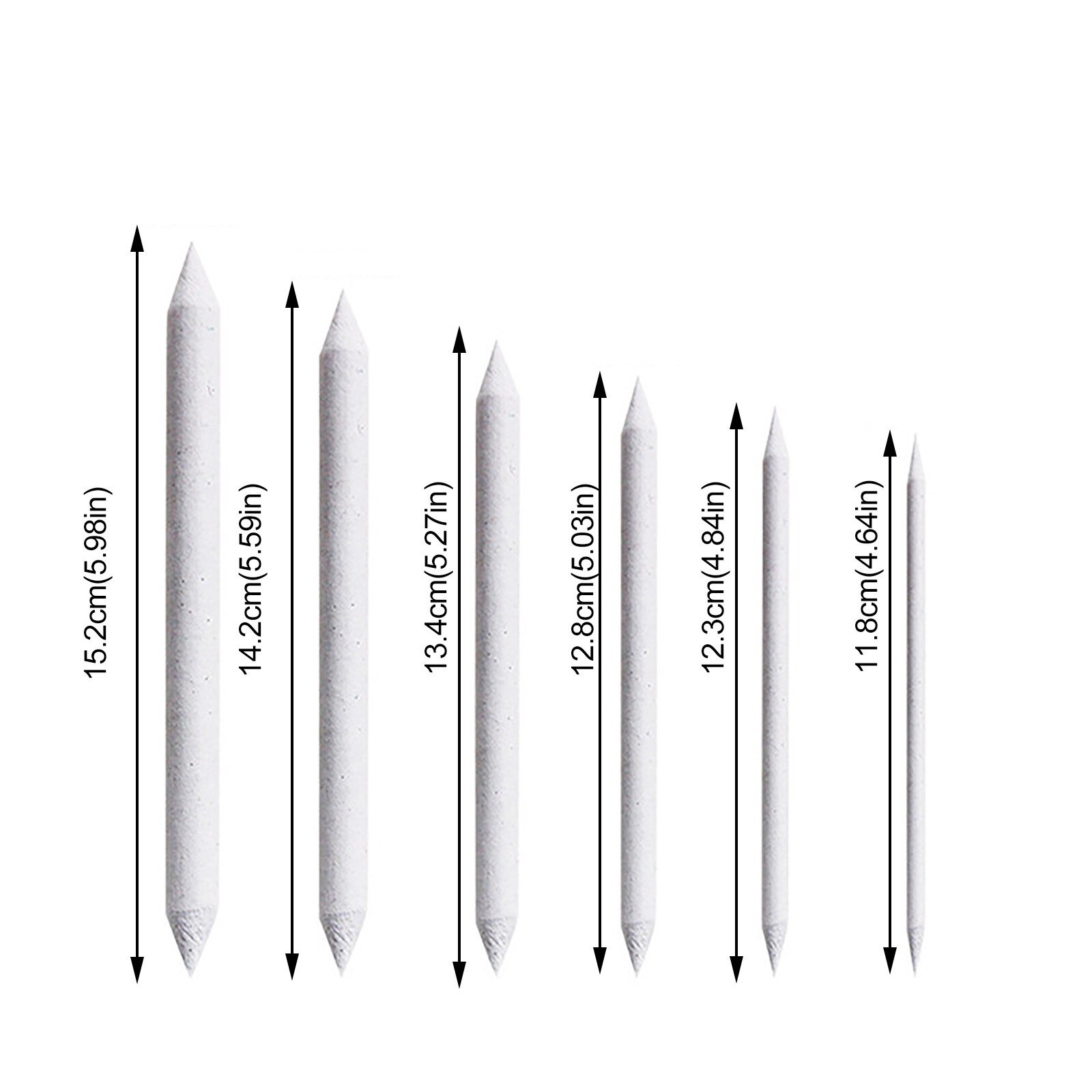 25# 6pcs/pack Blending Stump Stick Tortillon Sketch Art White Drawing Charcoal Sketcking Tool Rice Paper Pen Office school Pens