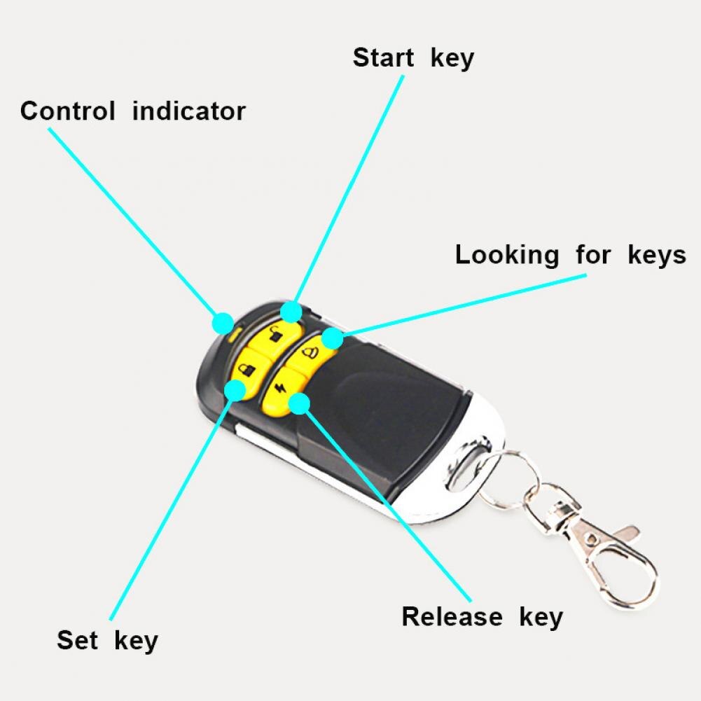 1 Set Anti-theft Device Intelligent Easy to Use Waterproof Motorcycle Anti-theft Security System for Scooter Accessories