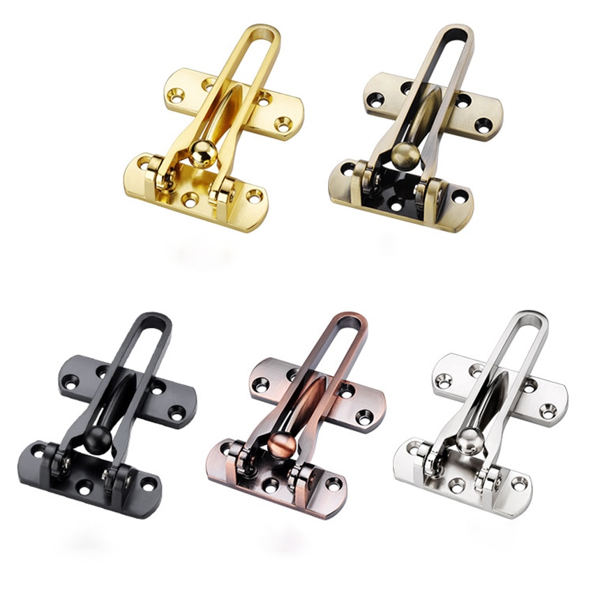 Swing Bar Deurslot Home Security Deurslot, Voordeur Sloten Voor Kinderen, thuis Versterking Lock Voor Swing-In Deuren, Zinklegering
