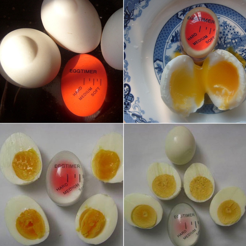 Perfect Egg Timer Color Changing Timer Reuse Resin Yummy Soft Hard Boiled Eggs Timers Observer Kitchen Cooking Tools