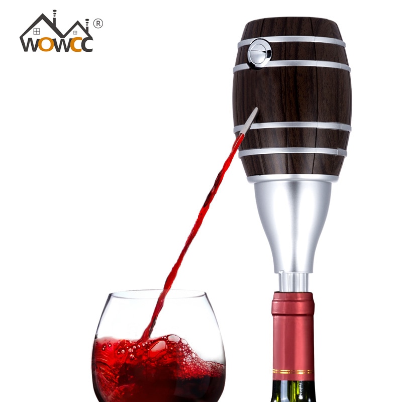 Barrel Shaped Wine Pourers Decanter Electric Cider Pump Aerator Pourer Wine Juice Bottle Drinks for parties