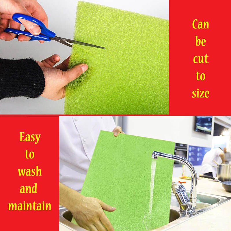 Filtersvamp til køleskabsskuffer køkkentilbehør meldugsikker filtersvamp forlængerskuffer hyldeforing