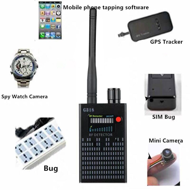 G318 Wireless Detector Anti-Eavesdropping and Anti-Sneak Camera Signal Detector Anti-Tracking and Anti-Sneak EU Plug