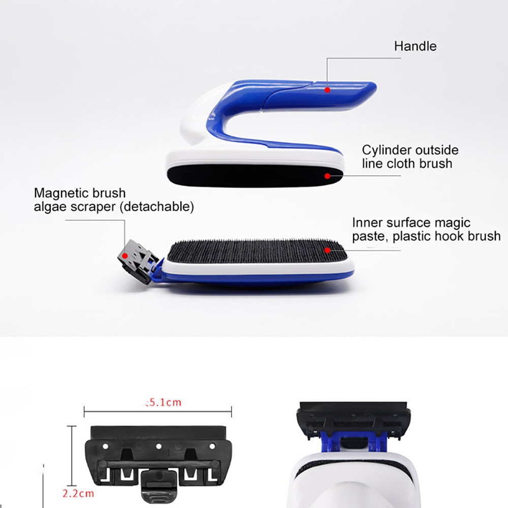 Akwarium praktyczne pływające szczotka magnetyczna ryba czołg skrobak robić glonów na ścianach akwarium okno urządzenia robić oczyszczania odkurzacz magnesy szczotka