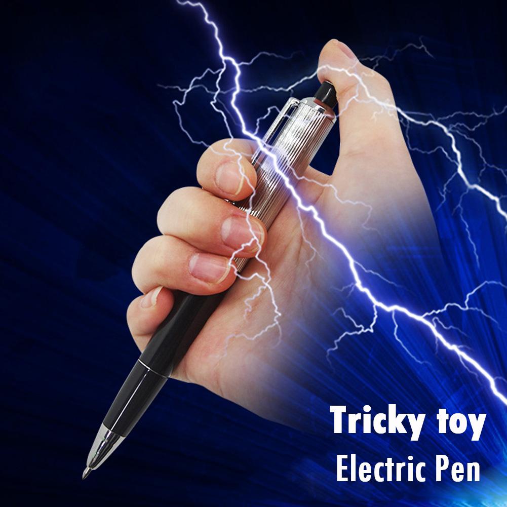Elektrische Shocking Pen Schrijven Grappig Speelgoed Truc April Fool Speelgoed Praktische Voor Kinderen Volwassen Stationery School Office Supply