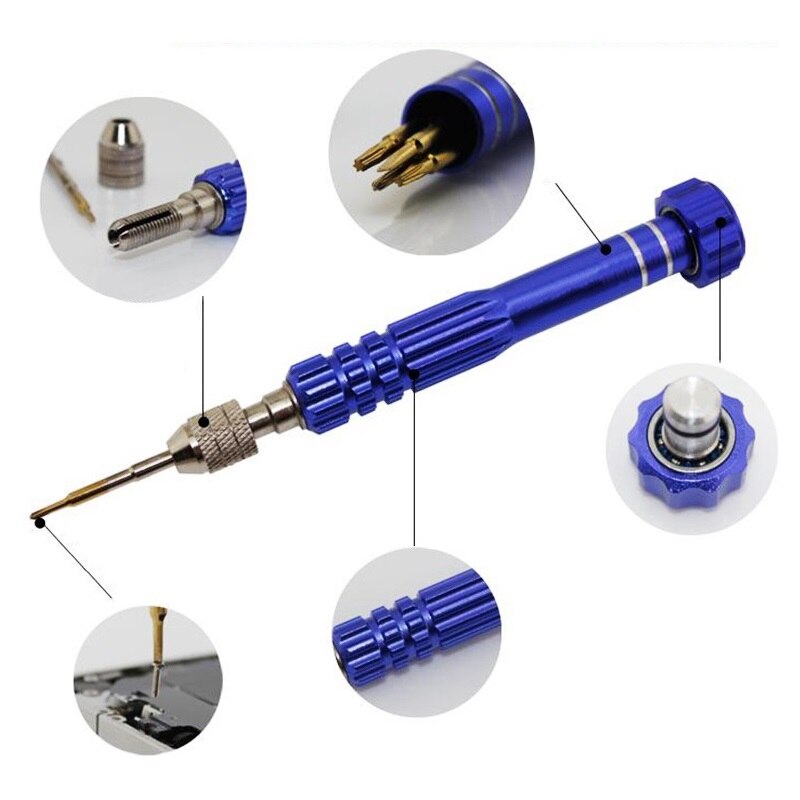 5 in 1 Universal Smart Phone Repair Open Tools Kit Mobile Phone Accessories DIY Tools Disassemble Precision Screwdrivers EEMIA